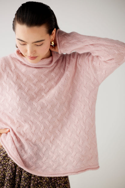 SAMPLE FW25 - Bianca Cable Sweater Samples CHRISTINE ALCALAY