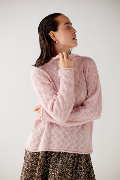 SAMPLE FW25 - Bianca Cable Sweater Samples CHRISTINE ALCALAY