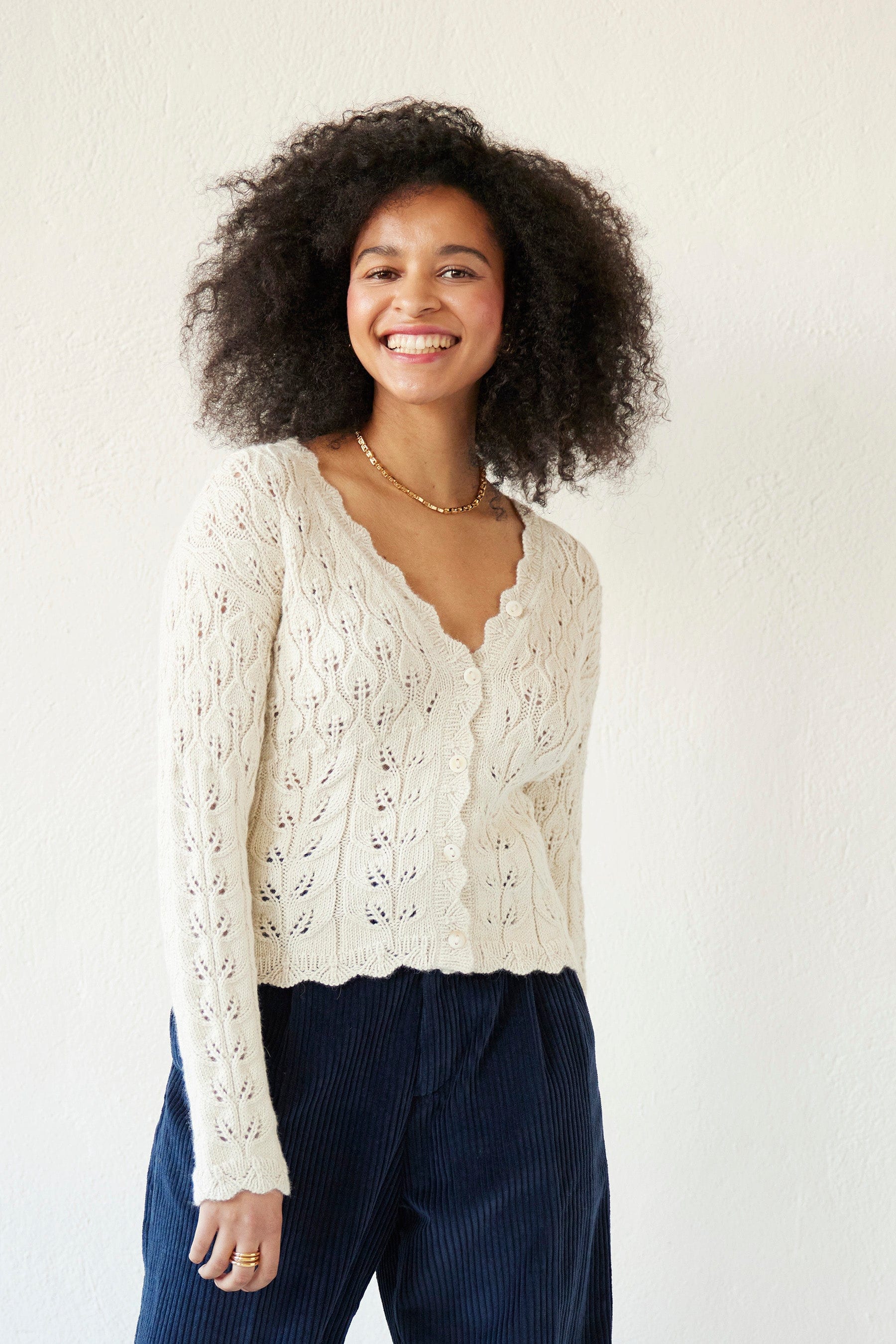 White lace cardigan discount sweater