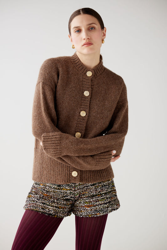 SAMPLE FW25 - Petra Cardigan in Alpaca Blend Samples CHRISTINE ALCALAY