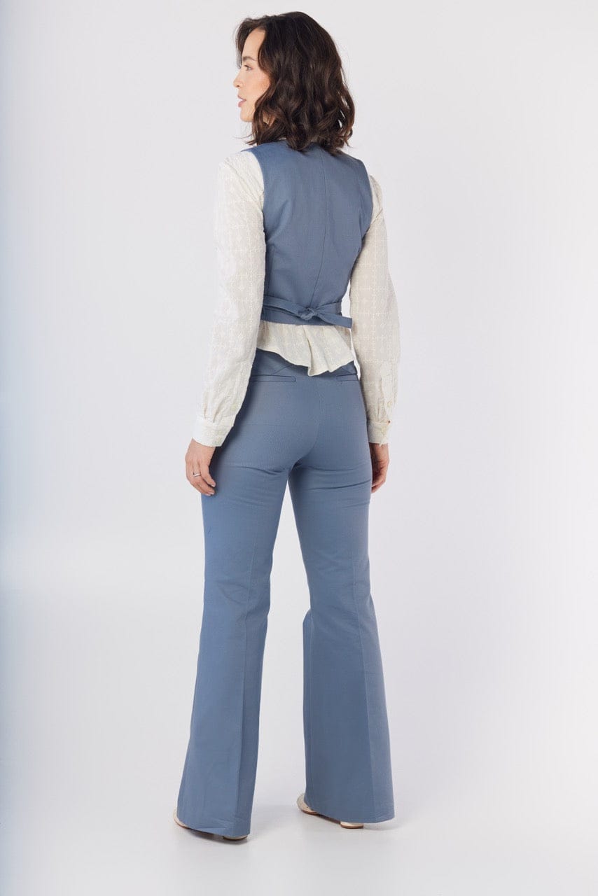 Annie Vest in Coast Cotton Twill Tops CHRISTINE ALCALAY