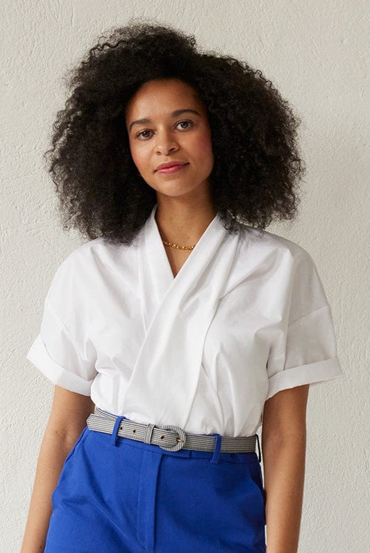 Betty Blouse in Cotton Poplin Tops CHRISTINE ALCALAY   