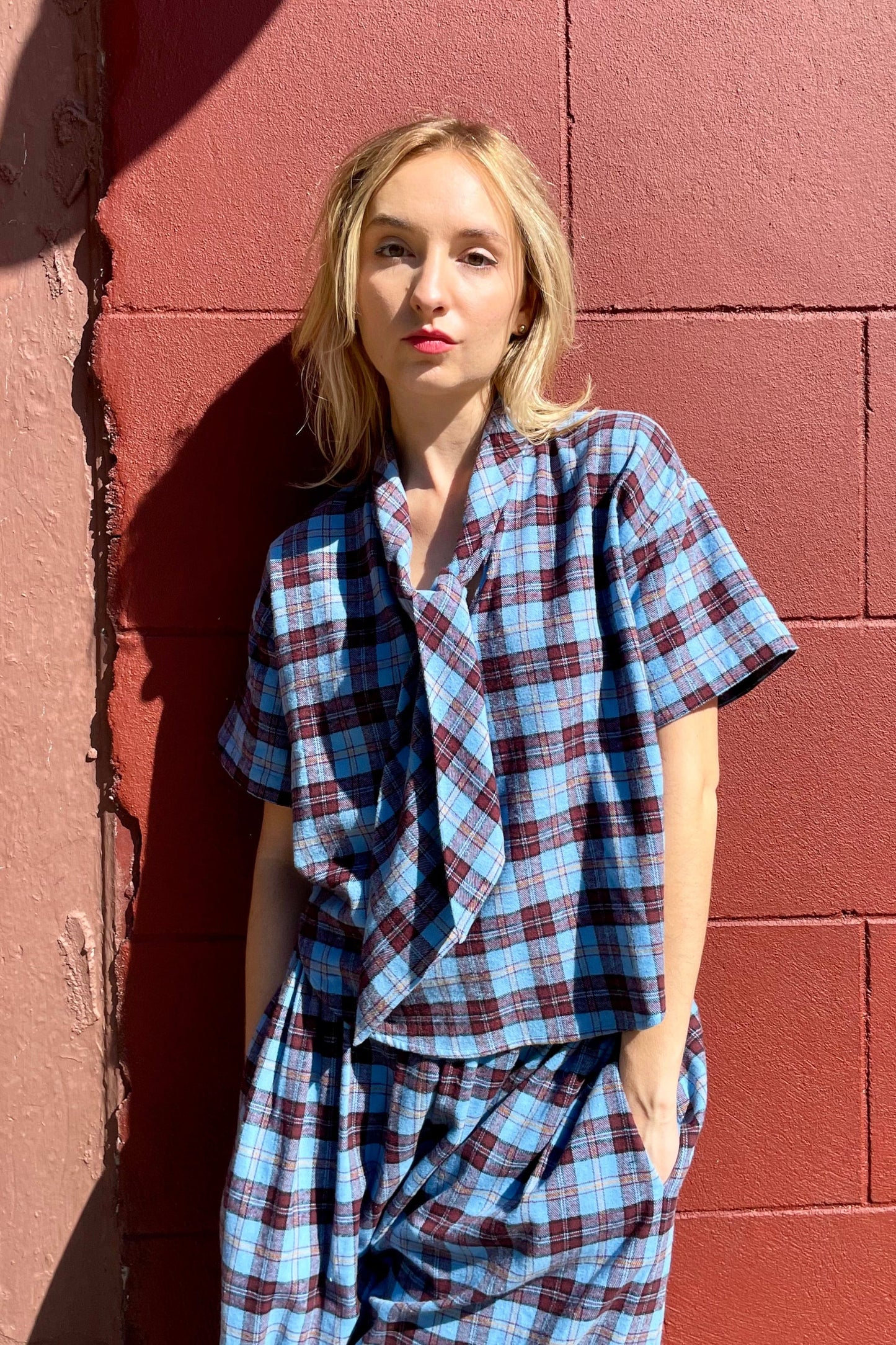 Betty Blouse in Seaside Flannel Tops CHRISTINE ALCALAY   