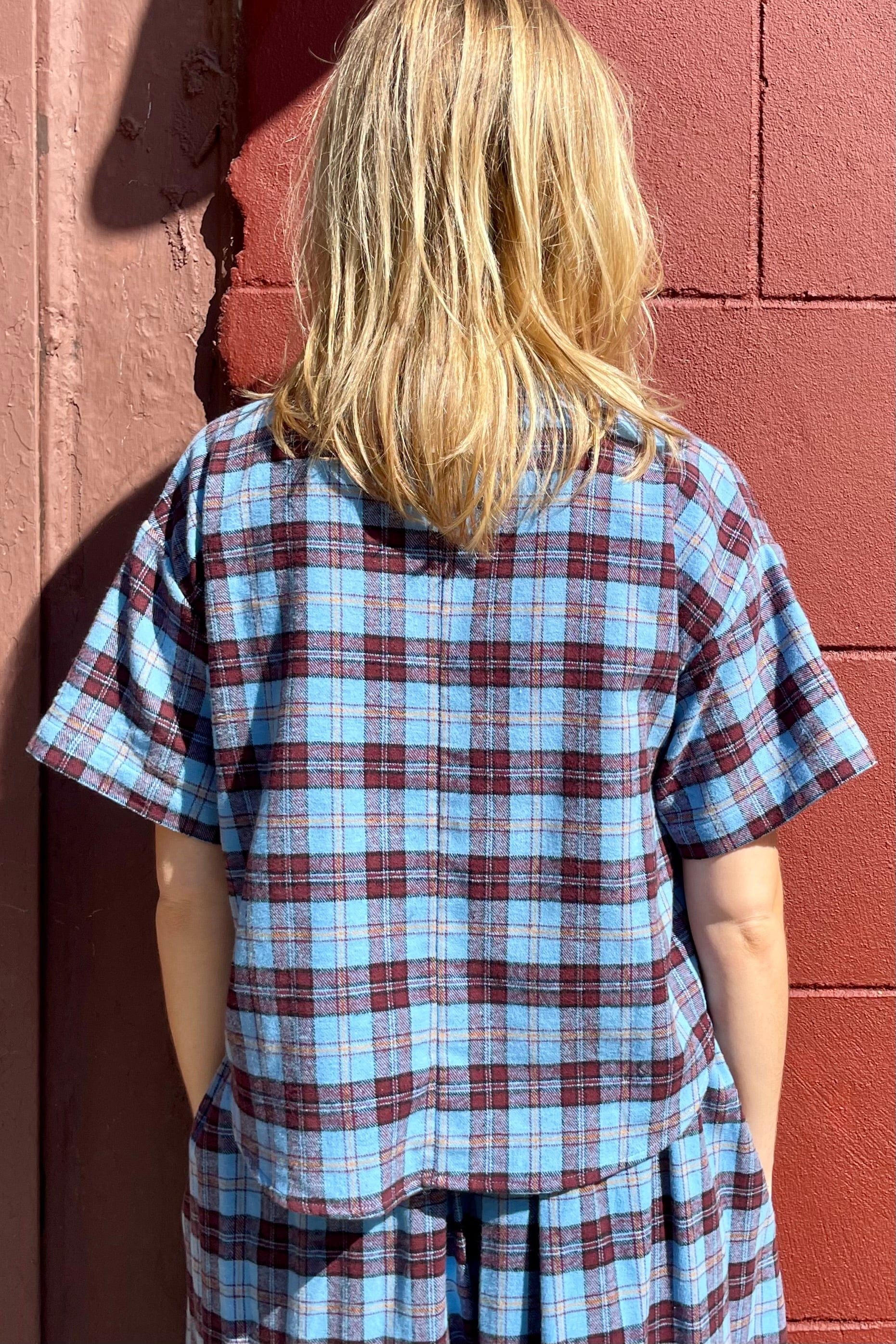 Betty Blouse in Seaside Flannel Tops CHRISTINE ALCALAY   