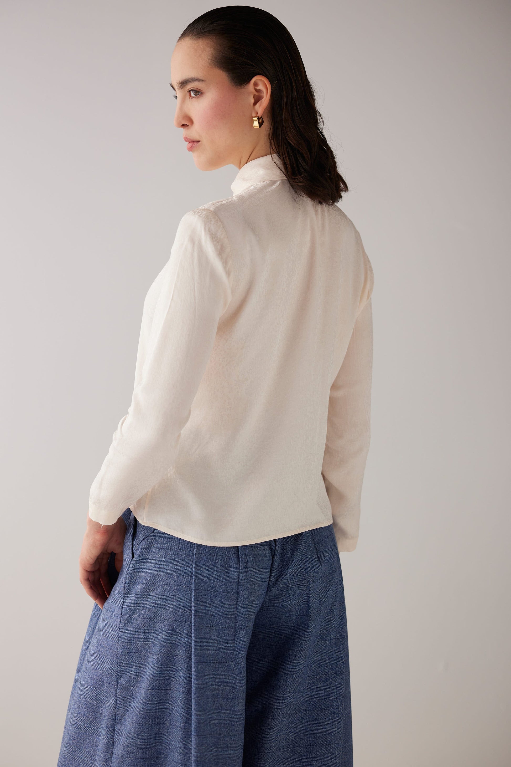 SAMPLE FW25 - Binty Blouse in Leopard Jacquard Samples CHRISTINE ALCALAY