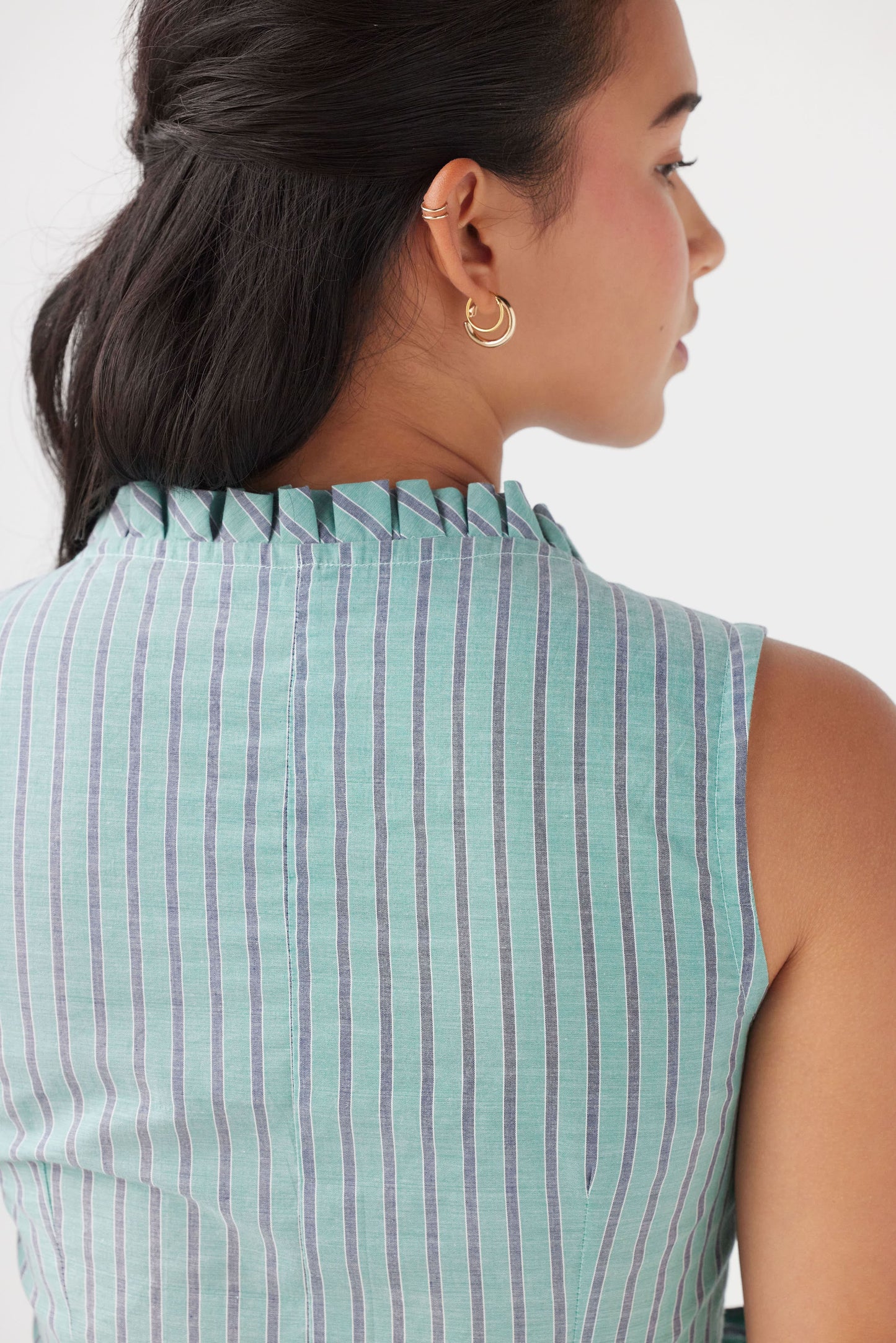 Elizabeth Wrap Top in Summer Cotton Tops CHRISTINE ALCALAY   