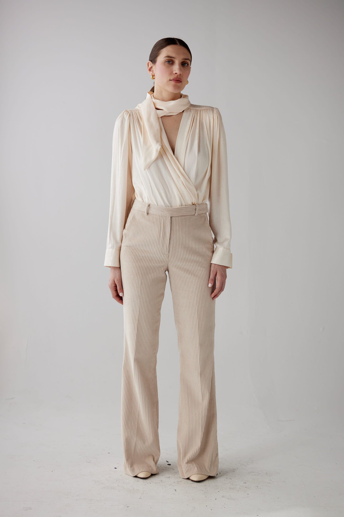 SAMPLE FW25 - Racquelle Blouse in Leopard Jacquard Samples CHRISTINE ALCALAY