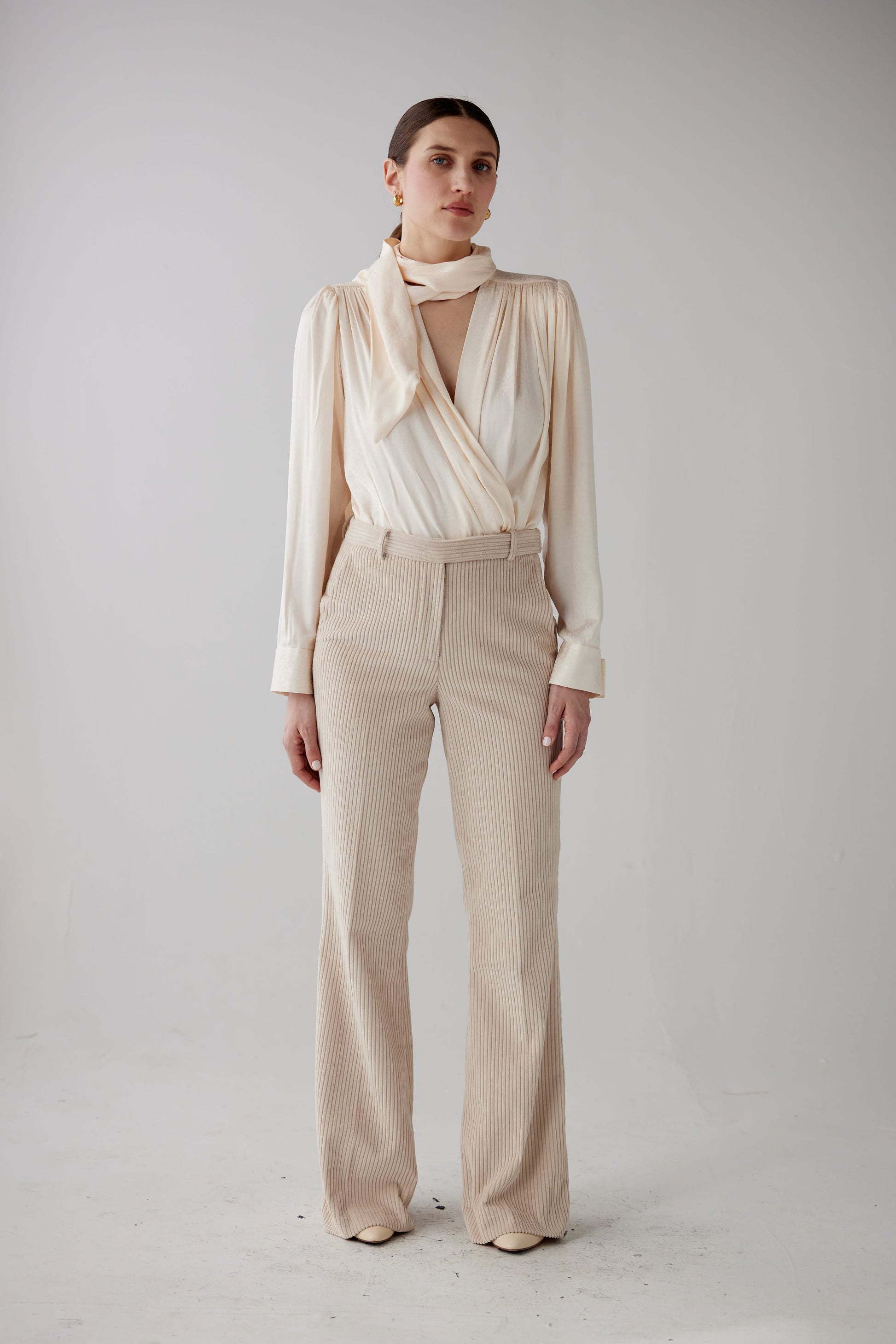 SAMPLE FW25 - Racquelle Blouse in Leopard Jacquard Samples CHRISTINE ALCALAY