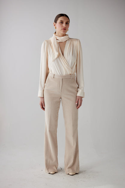 SAMPLE FW25 - Racquelle Blouse in Leopard Jacquard Samples CHRISTINE ALCALAY