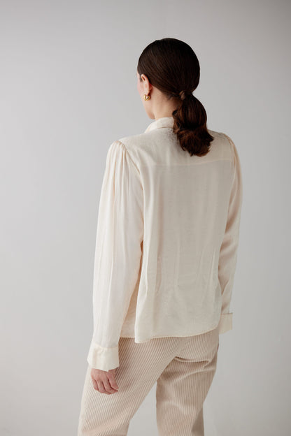 SAMPLE FW25 - Racquelle Blouse in Leopard Jacquard Samples CHRISTINE ALCALAY