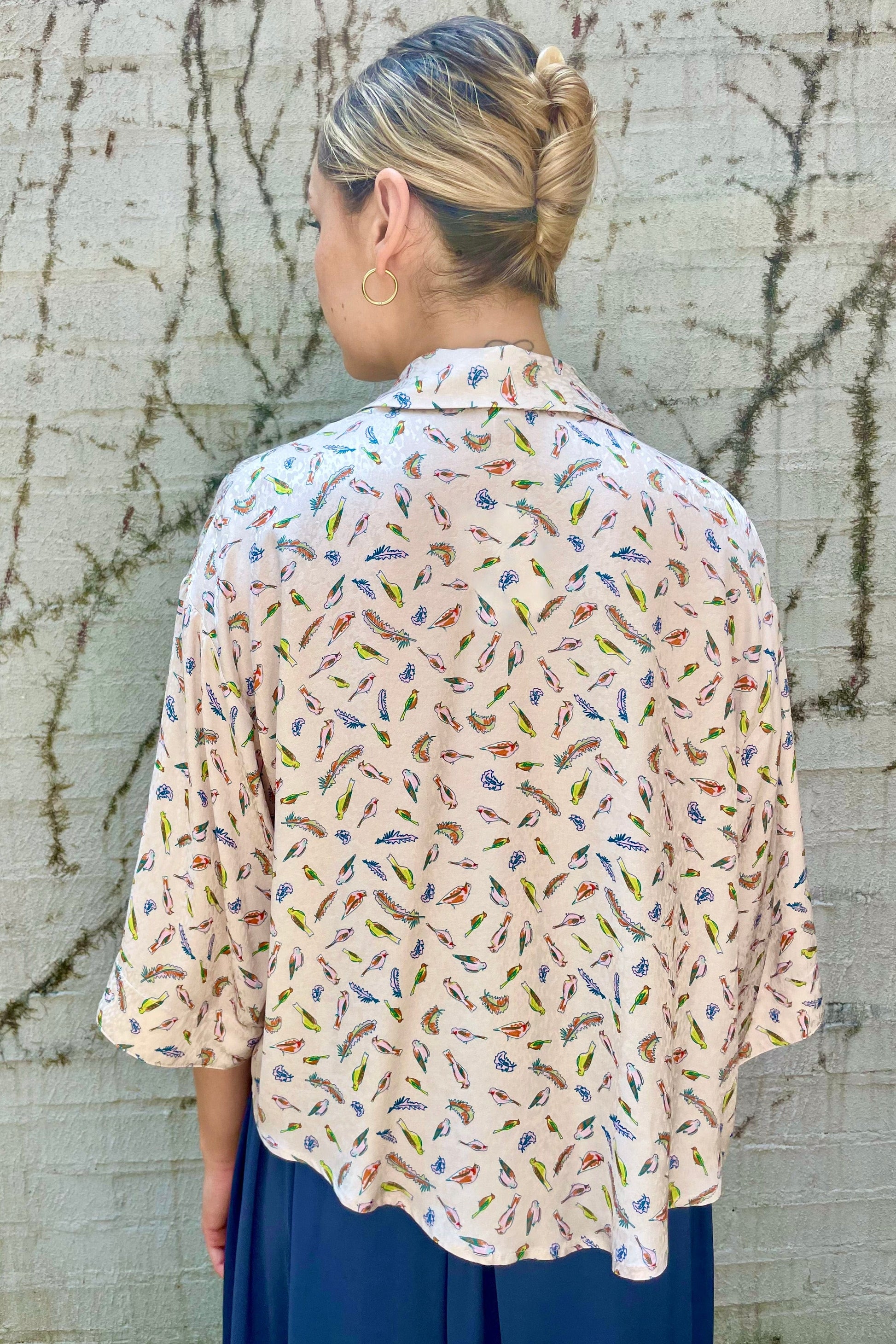 Sara Blouse in Birds Print Tops CHRISTINE ALCALAY   