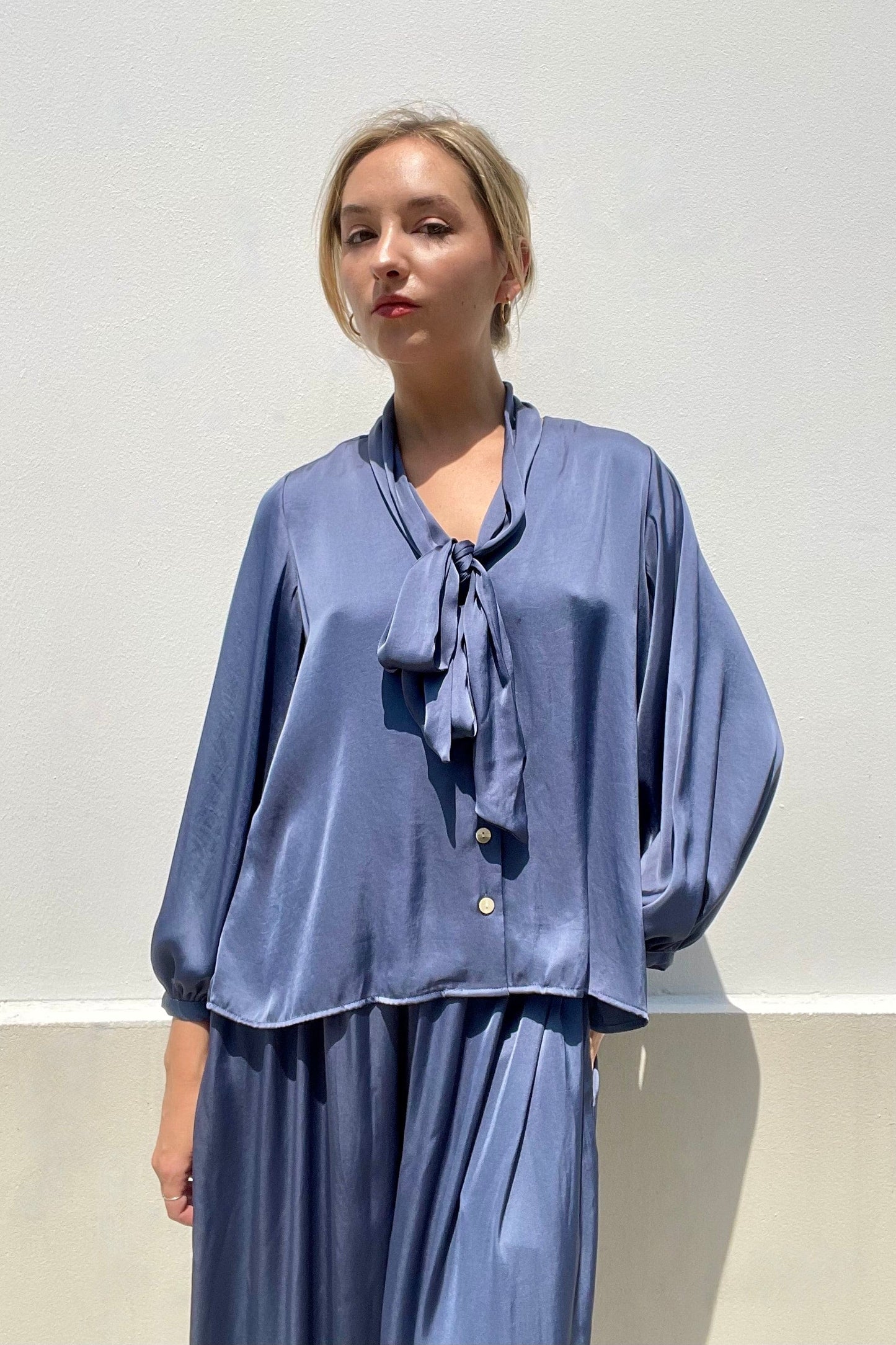 Trish Blouse in Japanese Charmeuse Tops CHRISTINE ALCALAY   