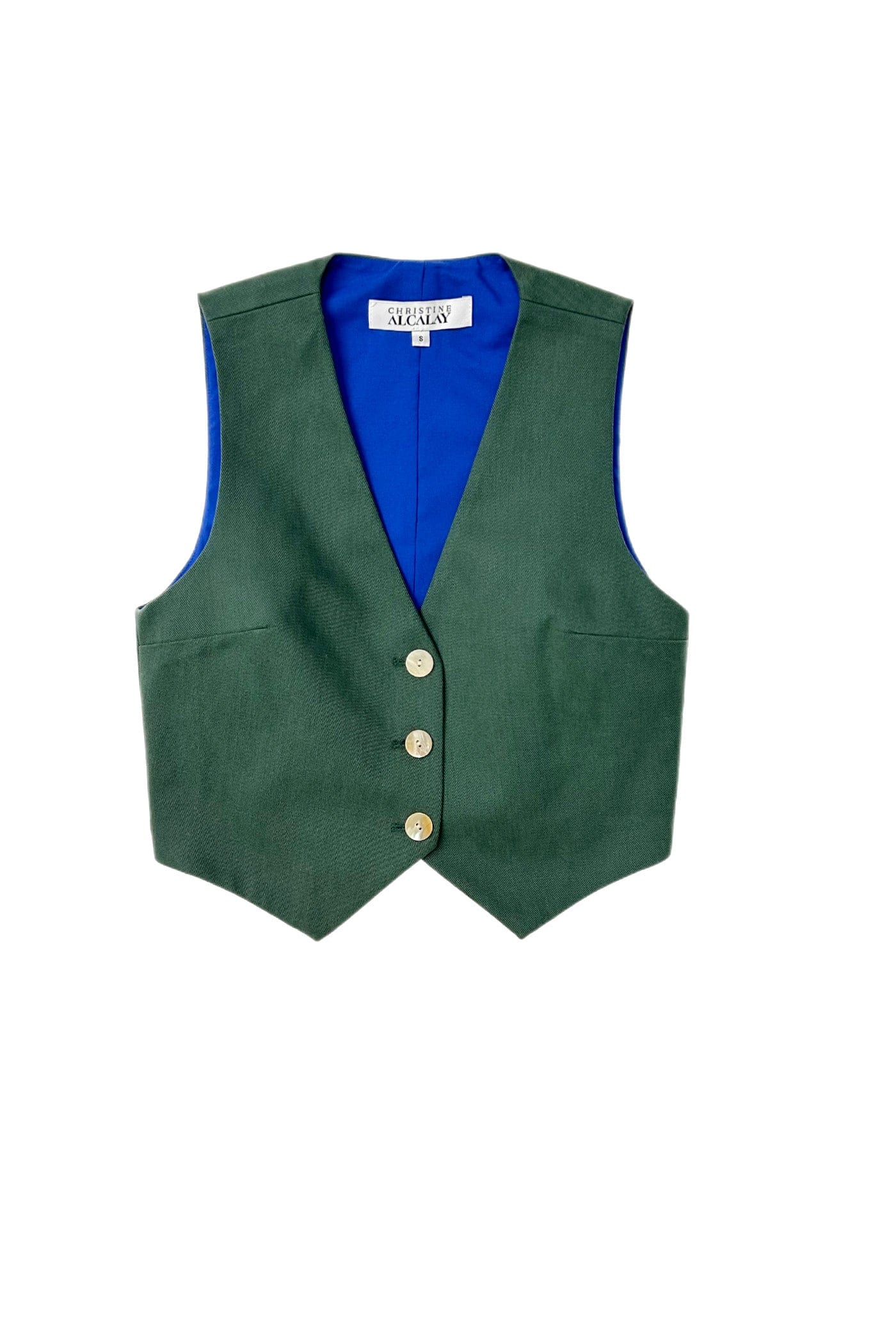 Diane Vest in Cotton Twill CHRISTINE ALCALAY Diane Vest in Cotton Twill CHRISTINE ALCALAY