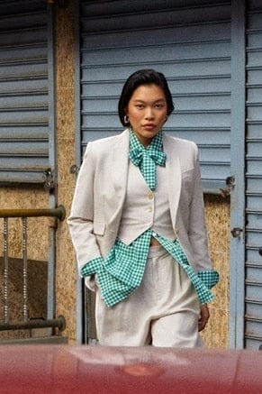 Katherine Wide Leg Pant in Linen Pants CHRISTINE ALCALAY