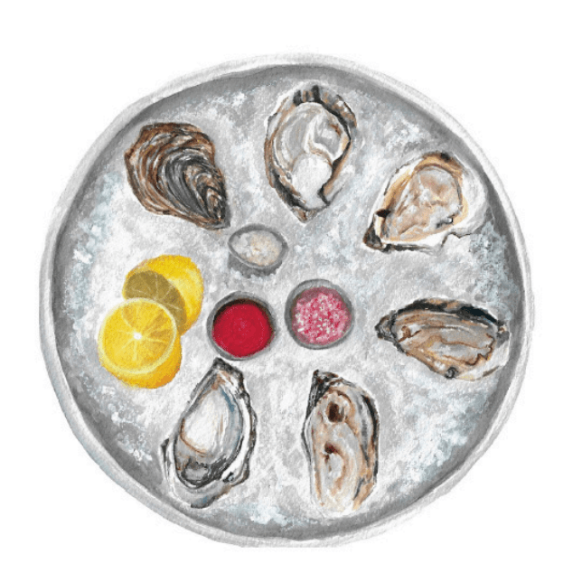 Greeting Cards by Christine Yao Greeting Card Christine Yao Oysters