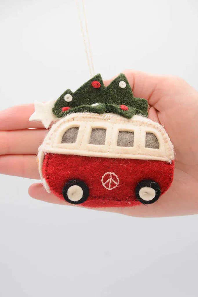 Christmas Tree Hippie Bus Ornament Craftspring