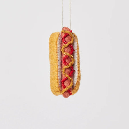 Hot Dog with Ketchup & Mustard Ornament Craftspring