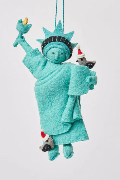 Christmas in New York Felted Ornament Trio Ornaments CHRISTINE ALCALAY Boutique