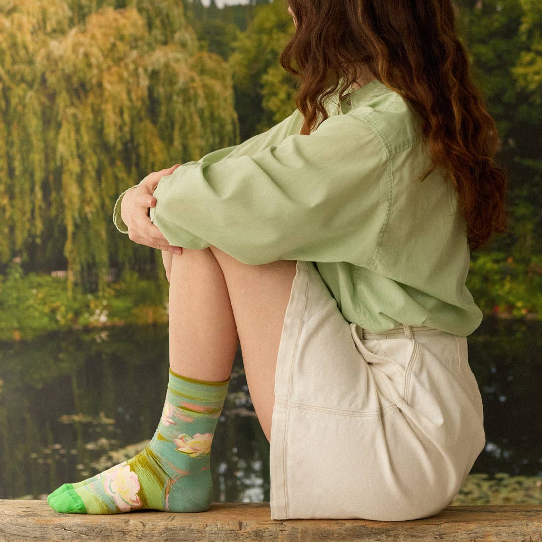 Socks Claude Monet Nympheas Ocean Bonne Maison