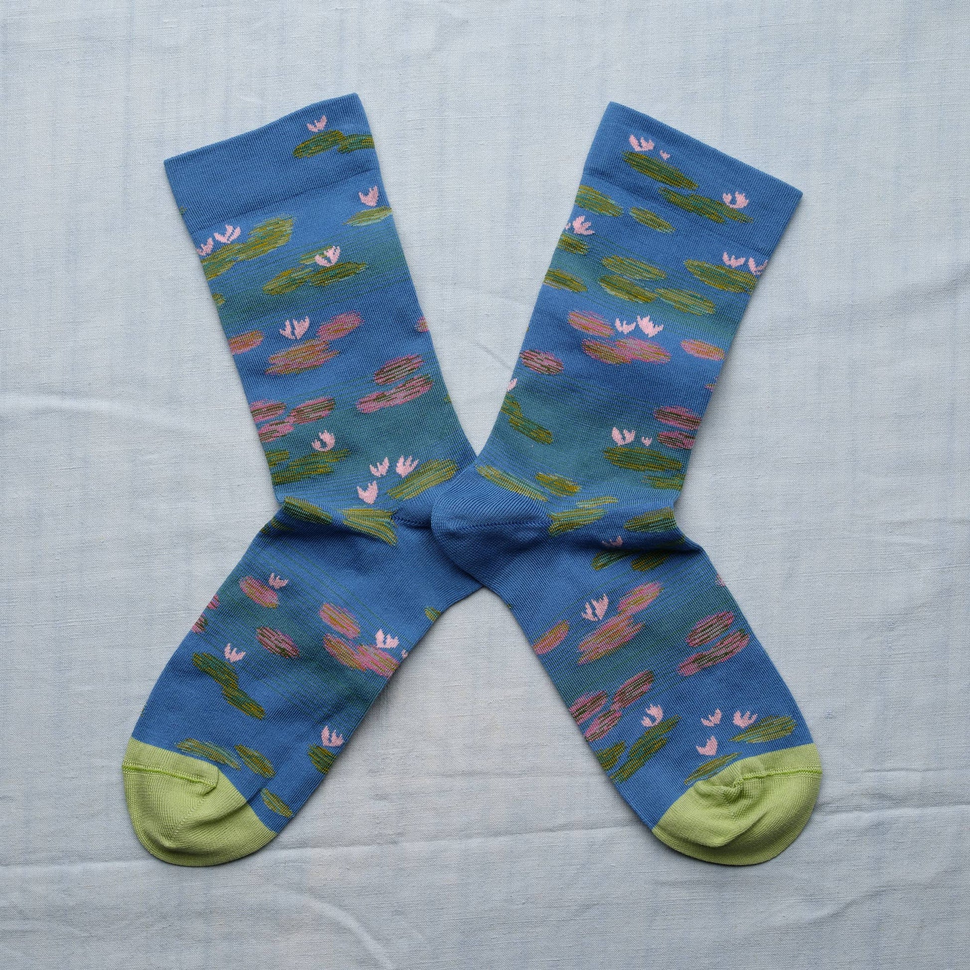 Socks Claude Monet Semis Cobalt Bonne Maison 36/38