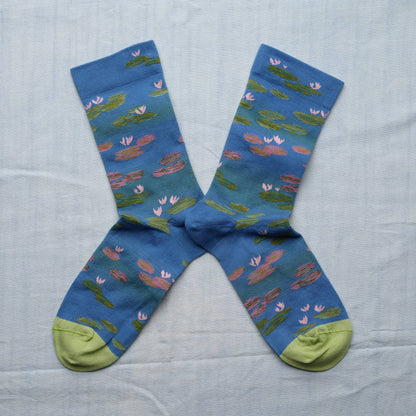 Socks Claude Monet Semis Cobalt Bonne Maison 36/38