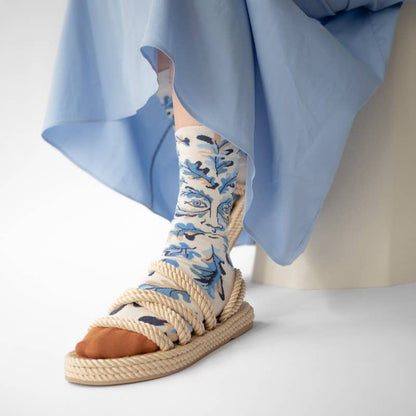 Natural Figure Sock Bonne Maison