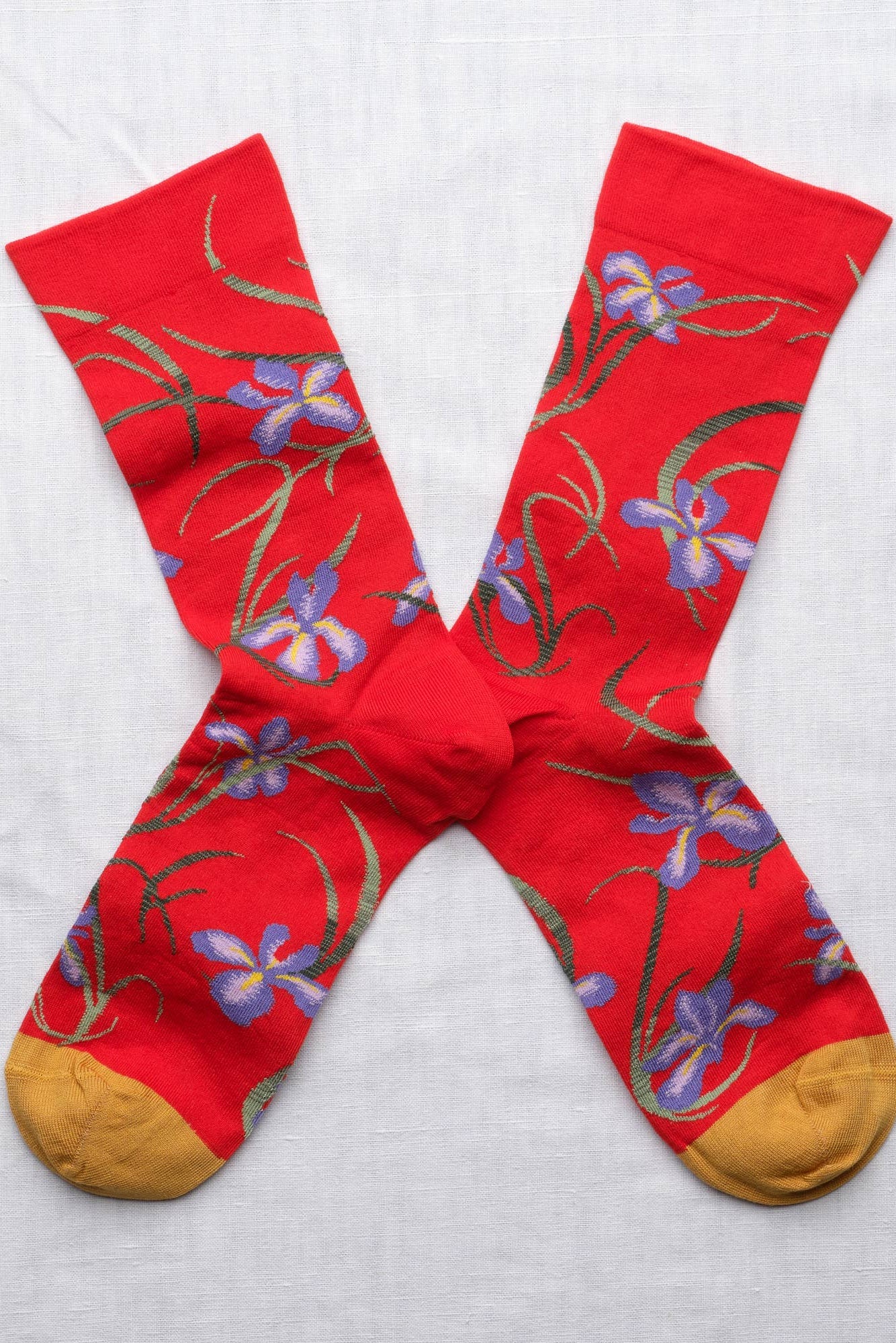 Red Iris Sock Bonne Maison 36/38