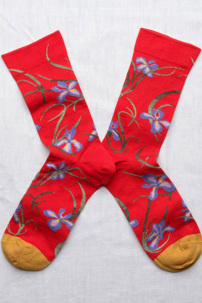 Red Iris Sock Bonne Maison 36/38