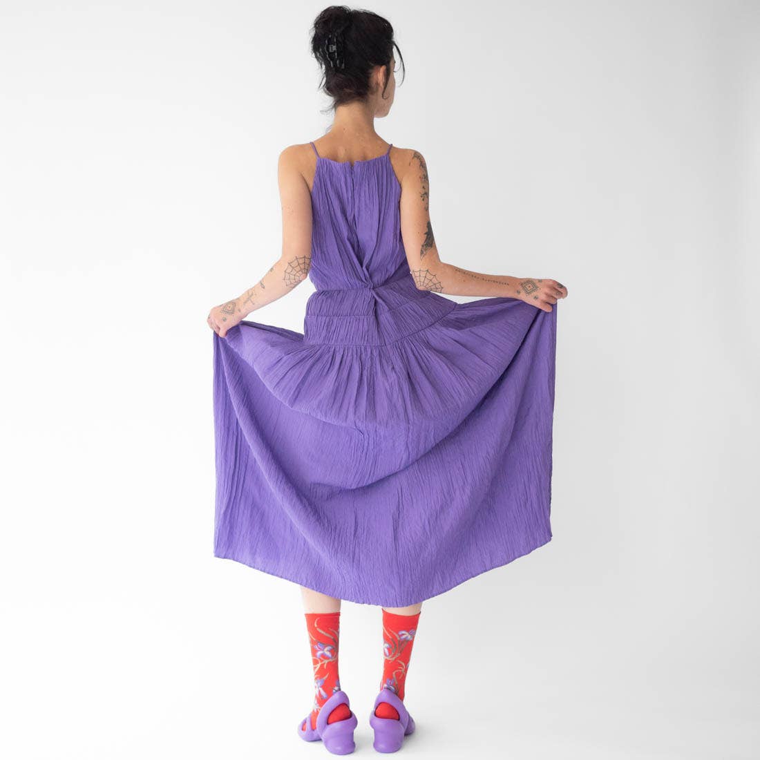 Red Iris Sock Bonne Maison