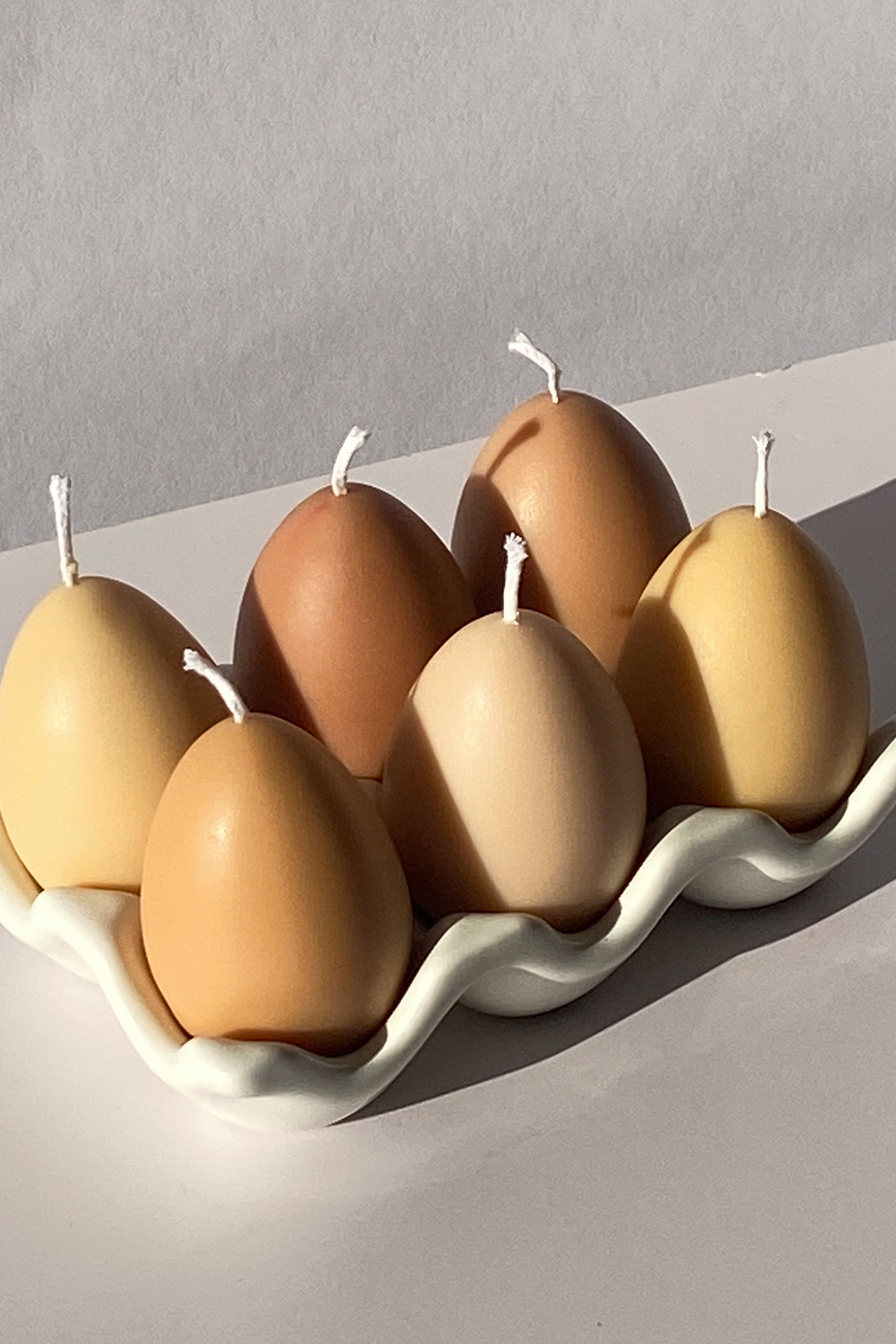 Egg Candles - 6 Pack Box Candles Scandles