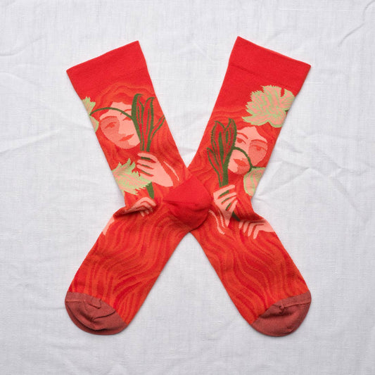 Socks Visages Red Bonne Maison 36/38