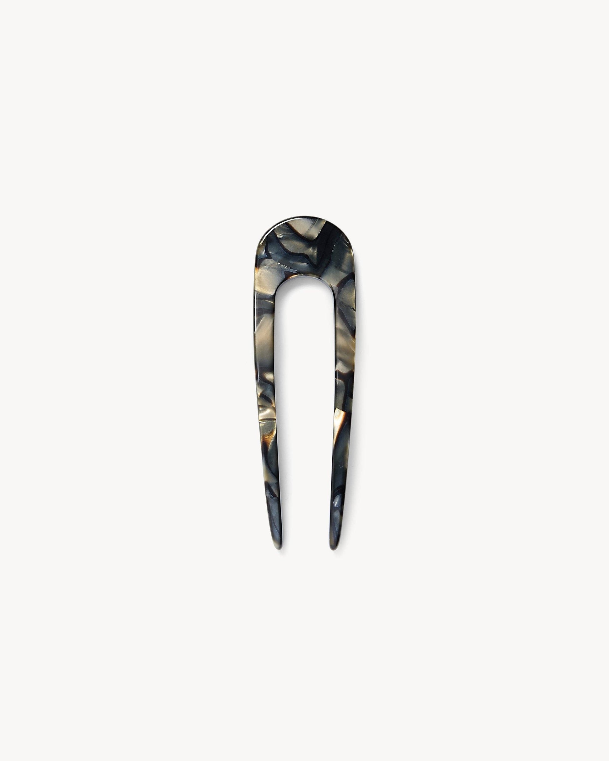 Mini French Hair Pin in Midnight Horn Hair Accessories MACHETE