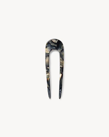 Mini French Hair Pin in Midnight Horn Hair Accessories MACHETE