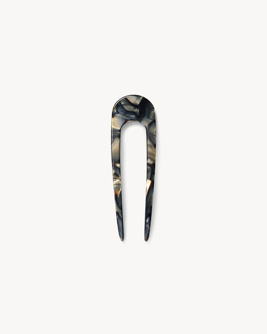 Mini French Hair Pin in Midnight Horn Hair Accessories MACHETE