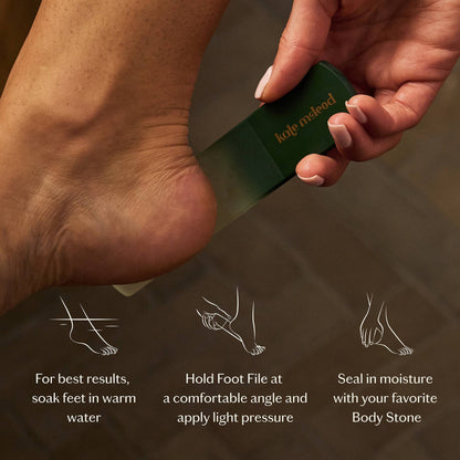 The Foot File | Glass Foot Buffer & Callus Remover Beauty Kate McLeod