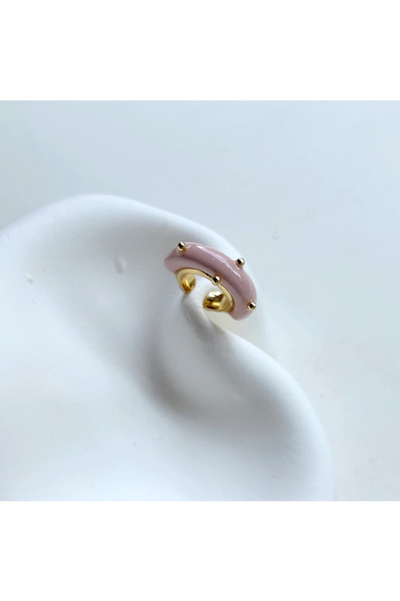 Mini Moon Ear Cuff in Pink Jewelry hannayoo works   