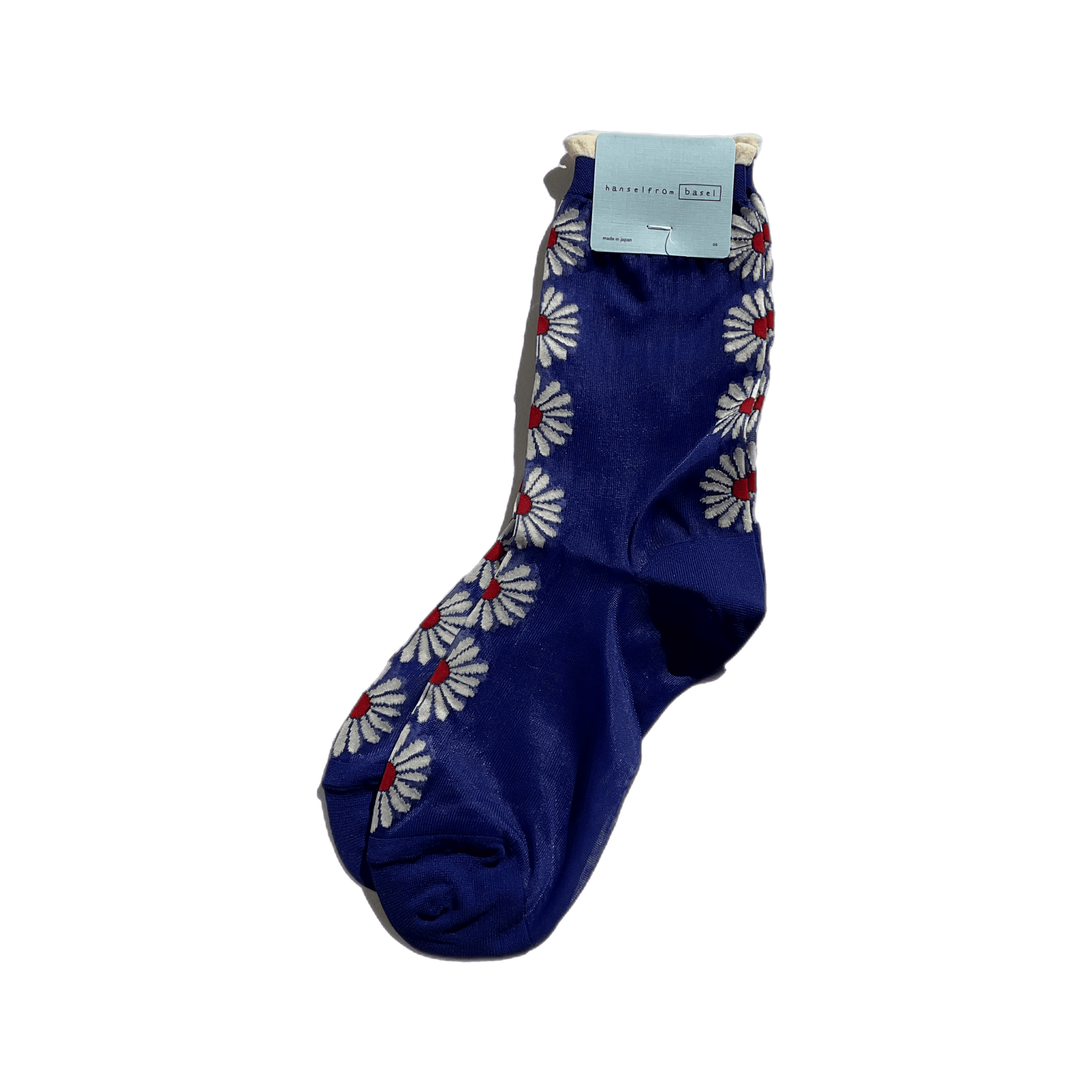 Daisy Pop Sheer Crew - Blue Socks Hansel from Basel   