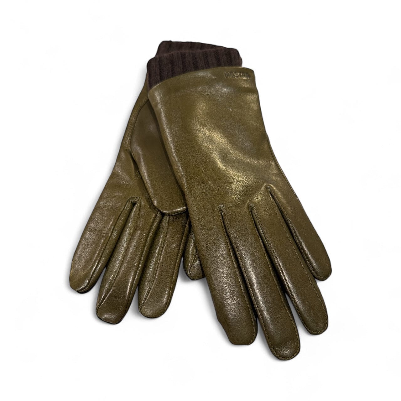 Megan Leather Gloves Accessories HESTRA 871 Loden 6
