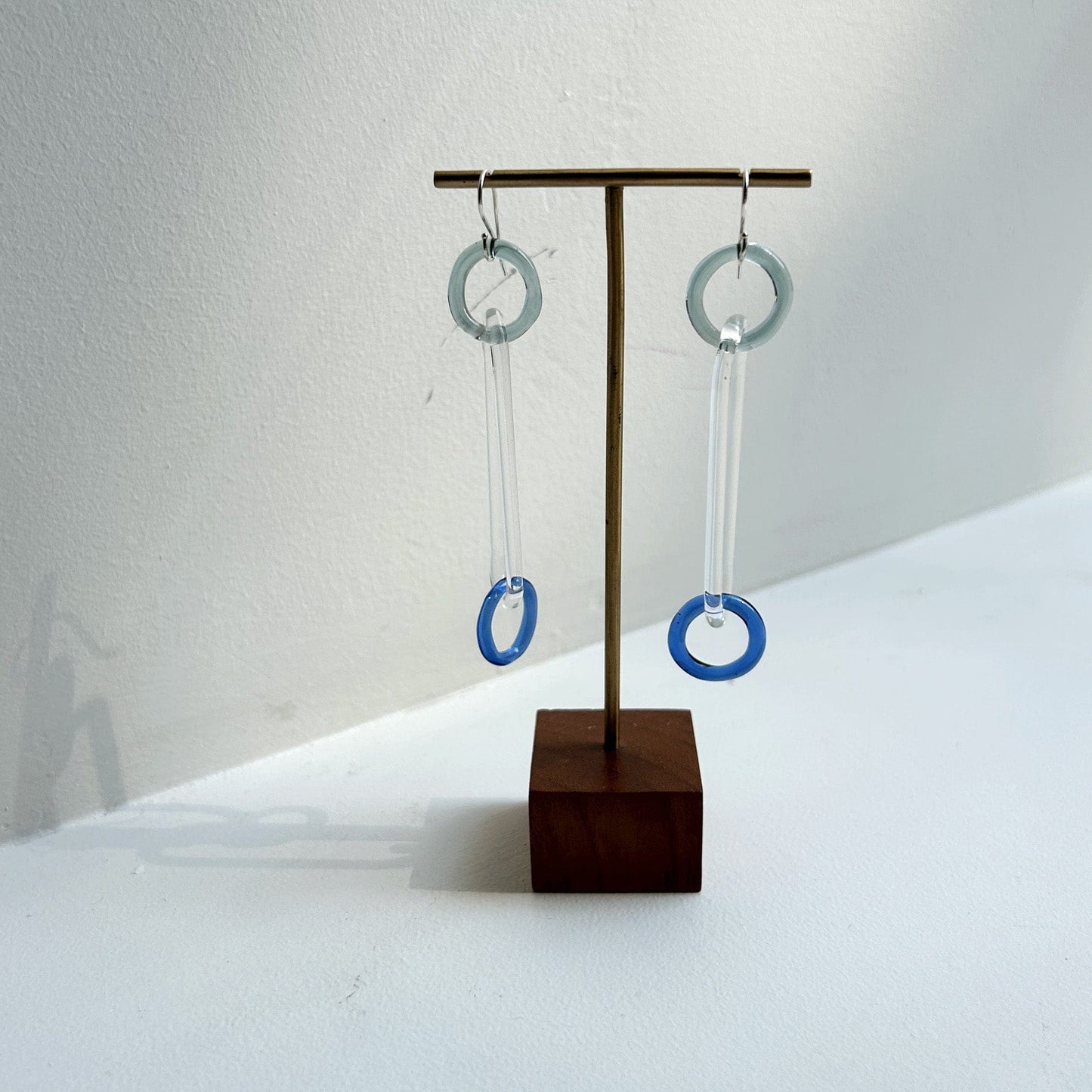 Circle Oval Chain Earrings - Blues Jewelry Jane D'Arensbourg   