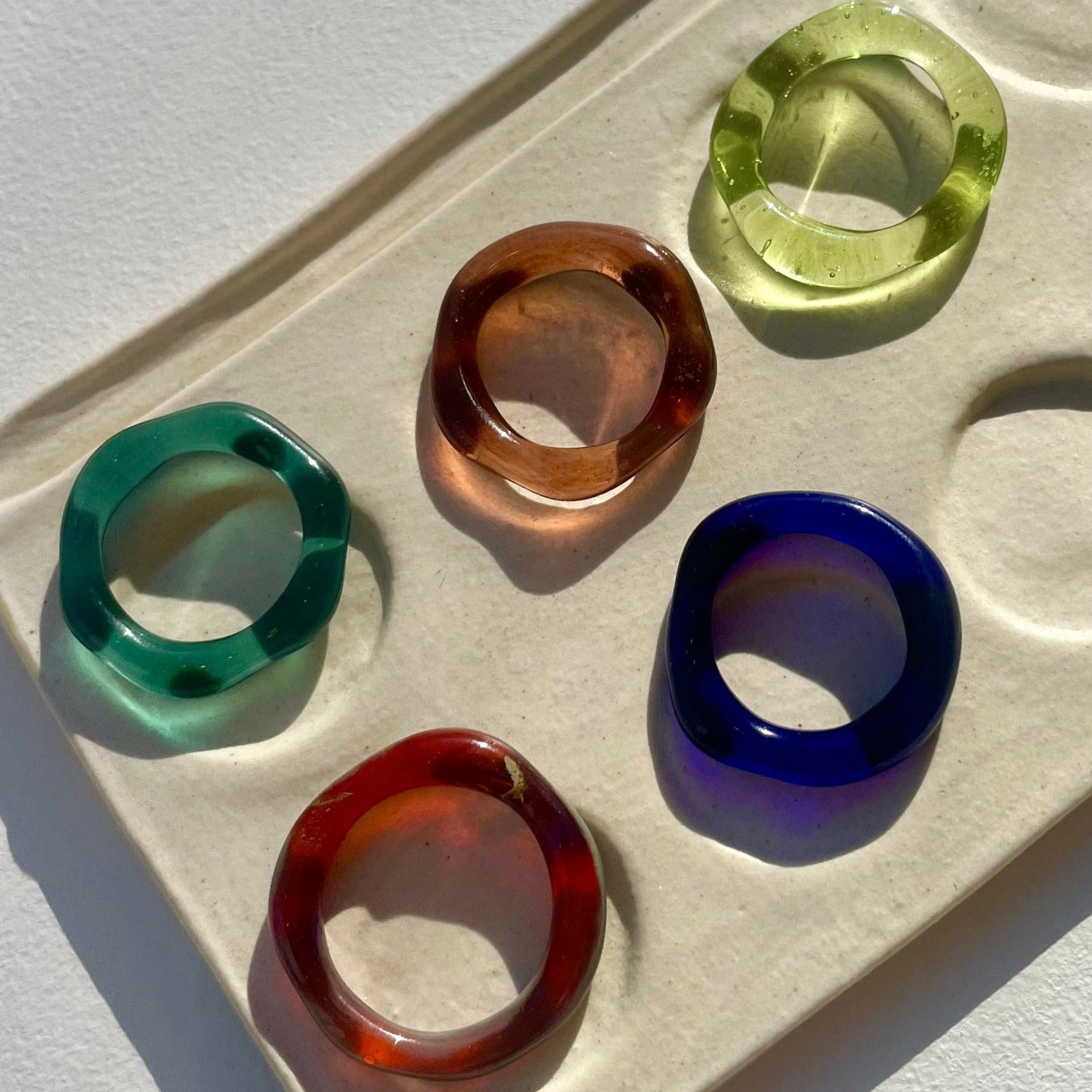 Thin Organic Glass Band Jewelry Jane D'Arensbourg   