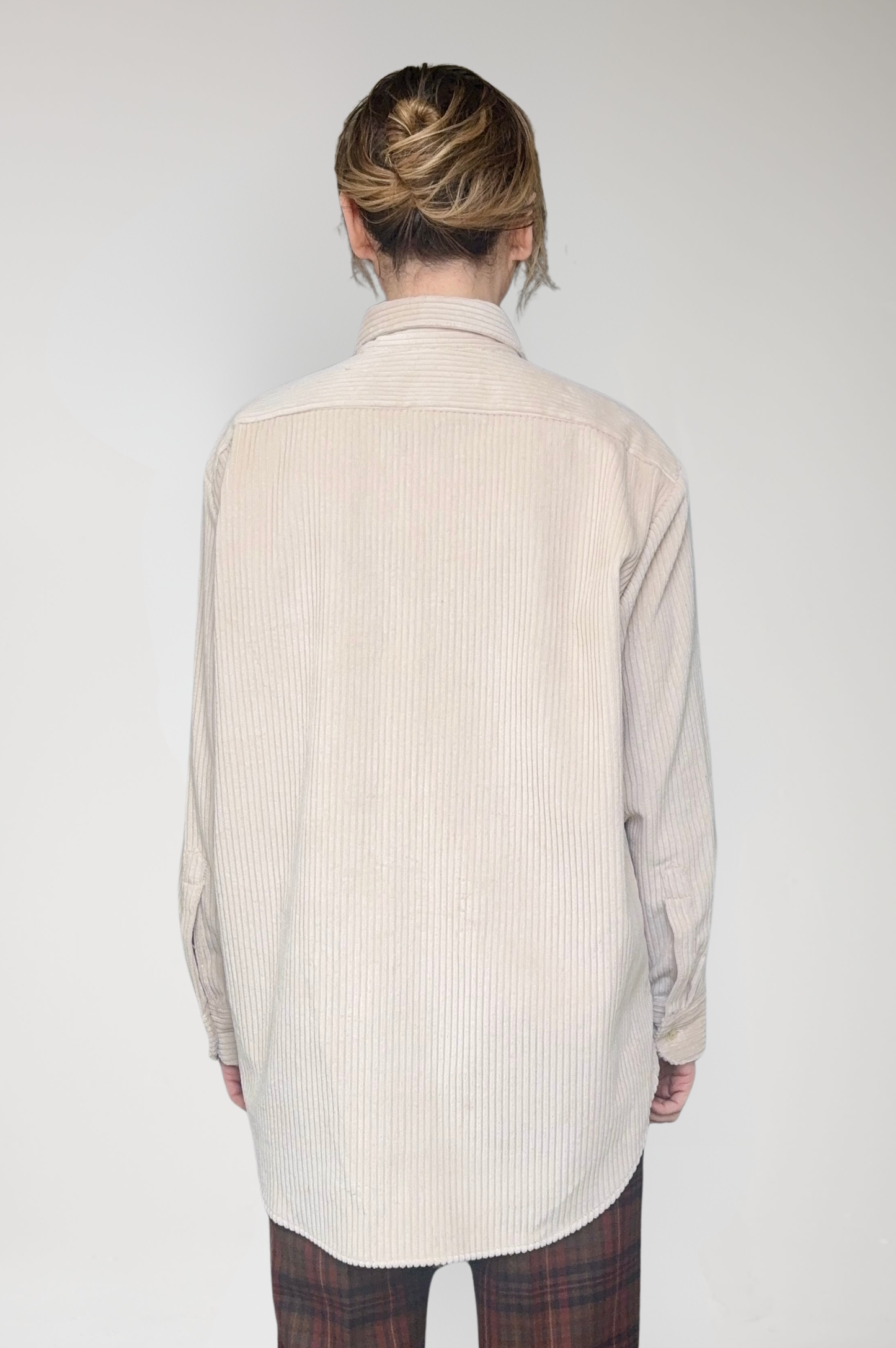 Jose Shirt in Cream Corduroy