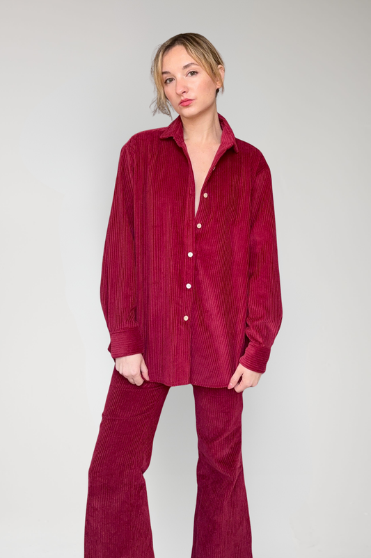Jose Shirt in Dusted Rose Corduroy