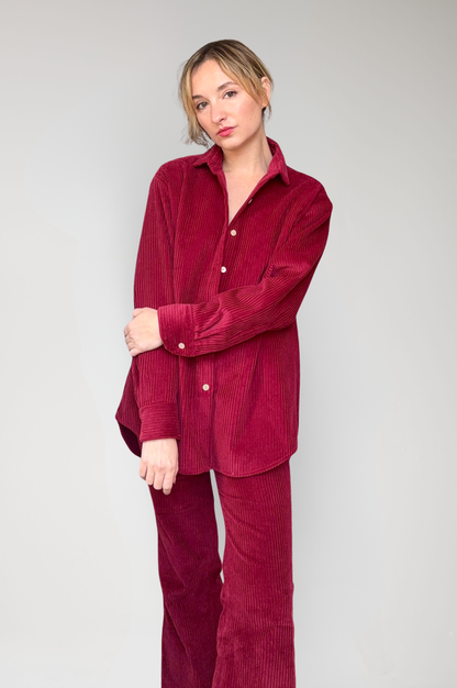 Jose Shirt in Dusted Rose Corduroy