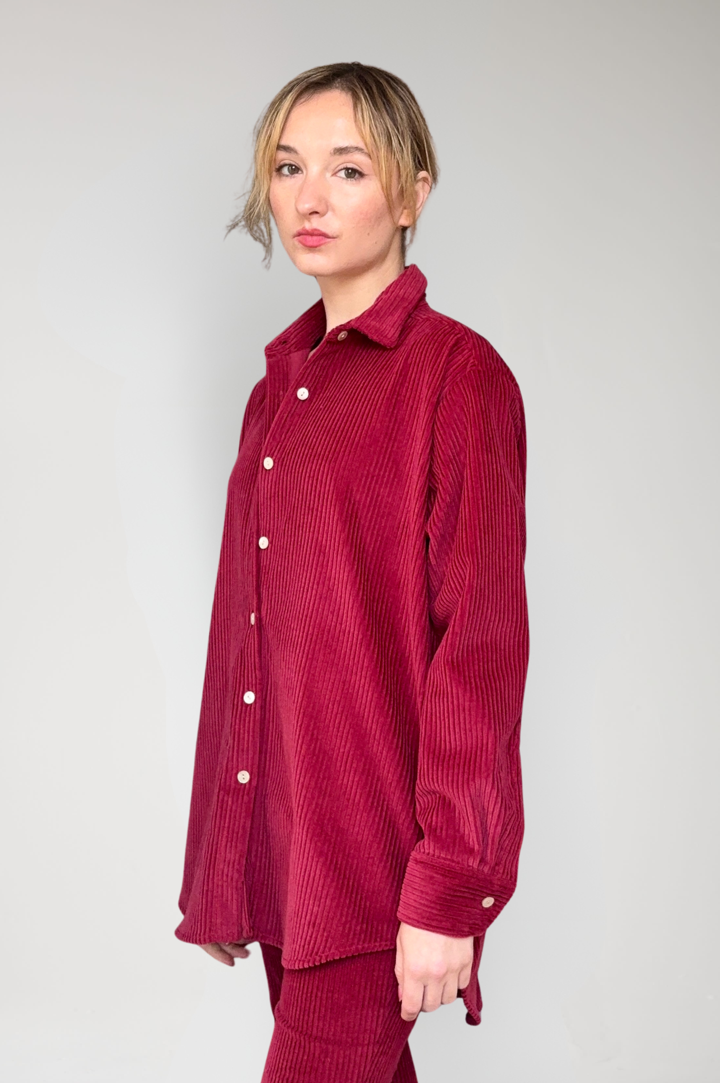 Jose Shirt in Dusted Rose Corduroy