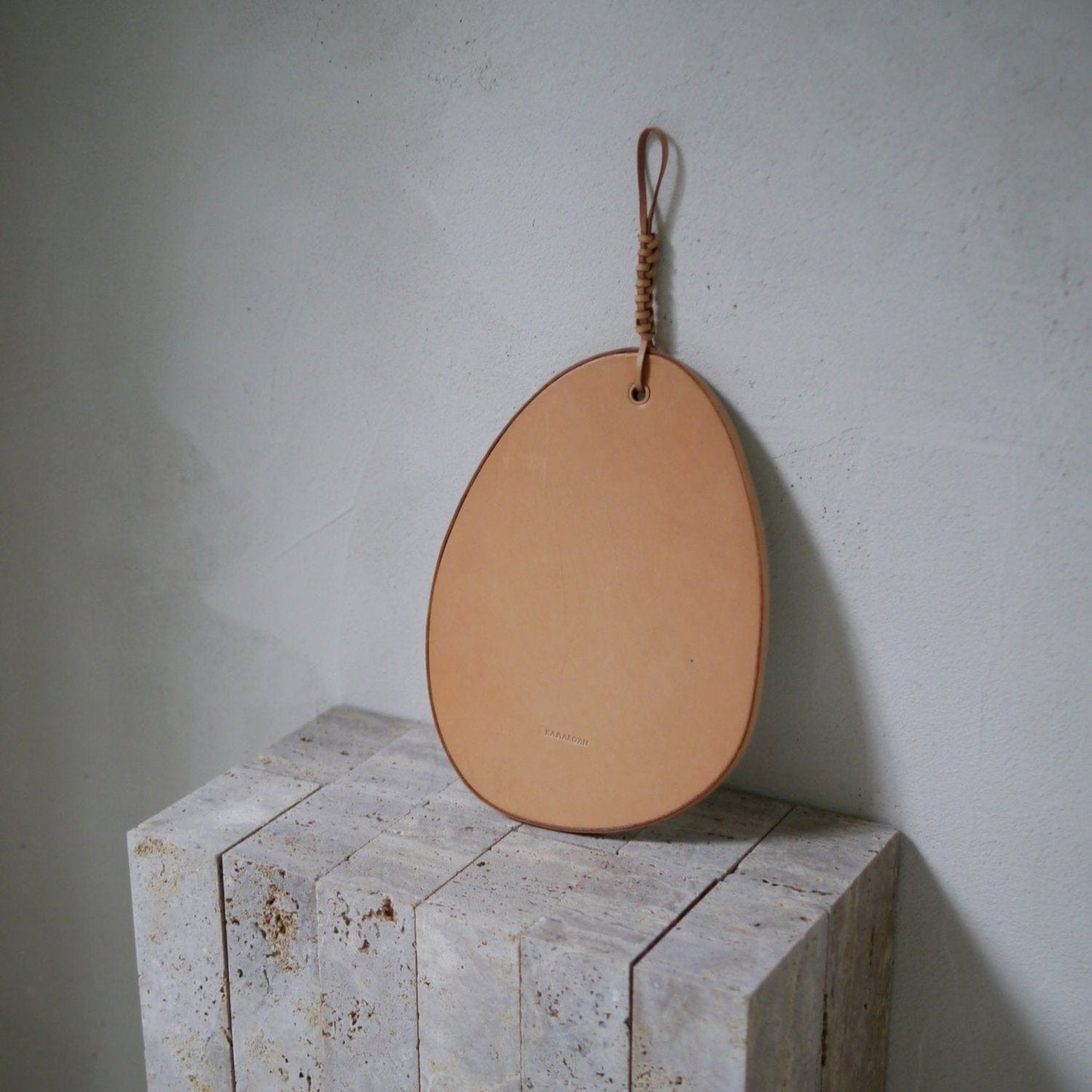 Woven Pebble Mirror 26 - Chestnut Home KAMARO'AN