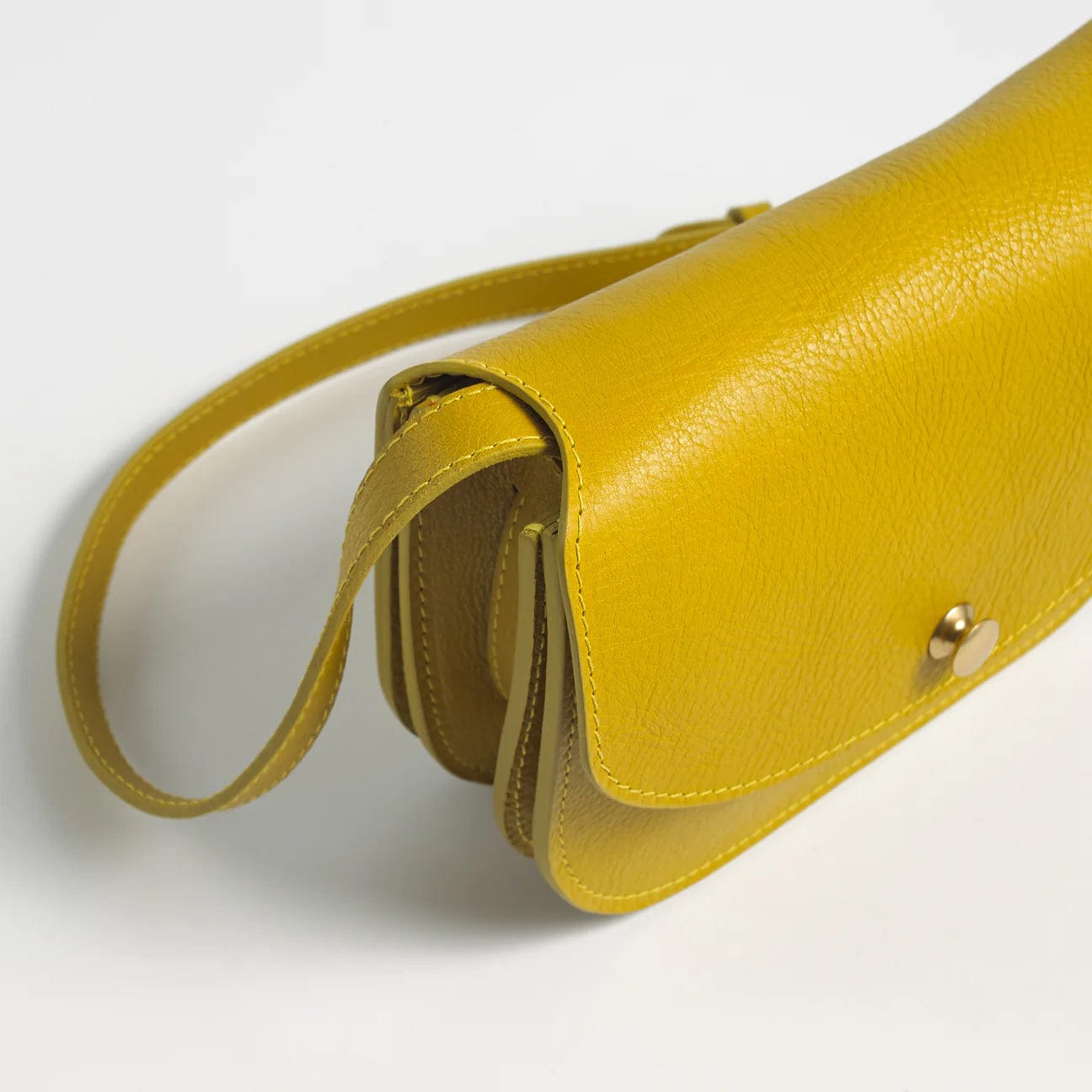 The Po Crossbody in Chartreuse Bags Lindquist   