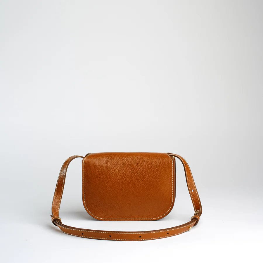 The Po Crossbody in Leather Brown Bags Lindquist   