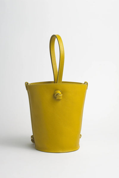 The Small Cyl Backpack in Chartreuse – CHRISTINE ALCALAY Boutique