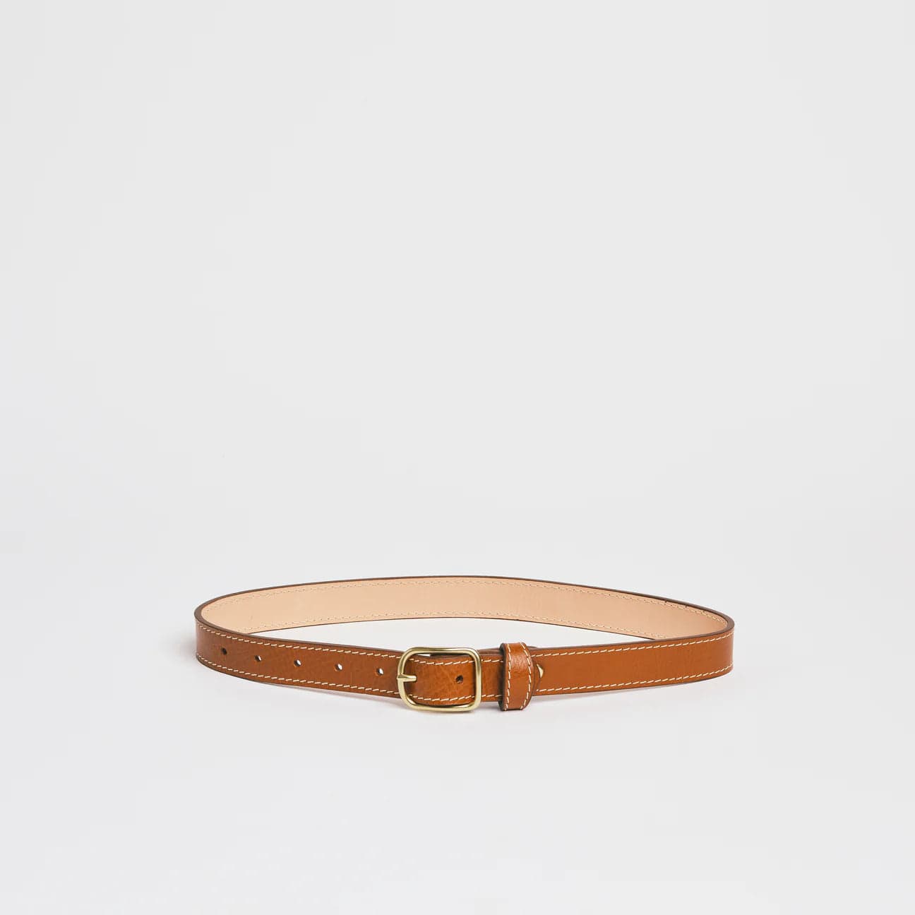 Simple Belt I Belts Lindquist Leather Brown XS (24"-30") 