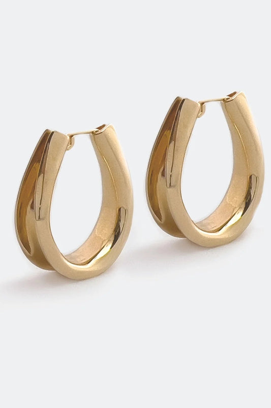 Lukko Large Earrings in Gold Vermeil Jewelry FAY ANDRADA